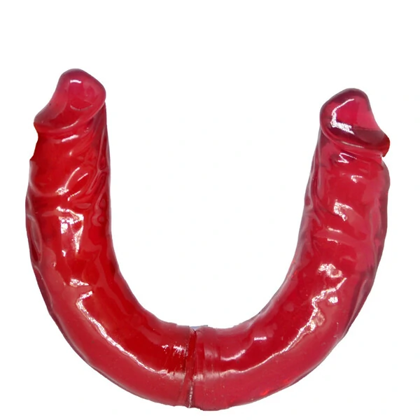 Pênis Duplo Havaiano Cor Rosa 33 cm x 3,5 cm