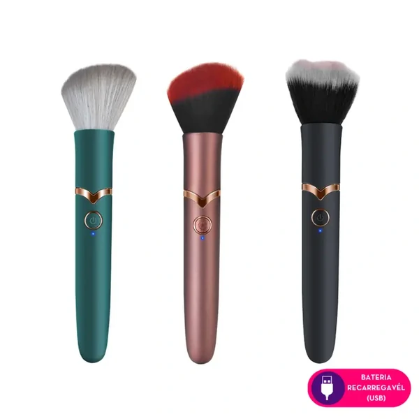 Vibrador em Formato de Pincel Discreto 8 Modos de Vibração