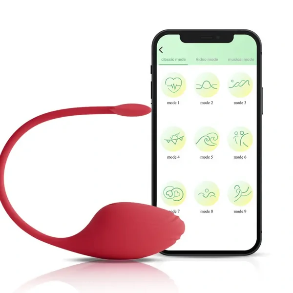Vibrador para Casal Cápsula Vibratória por Aplicativo 9 Modos de Vibração Intensa