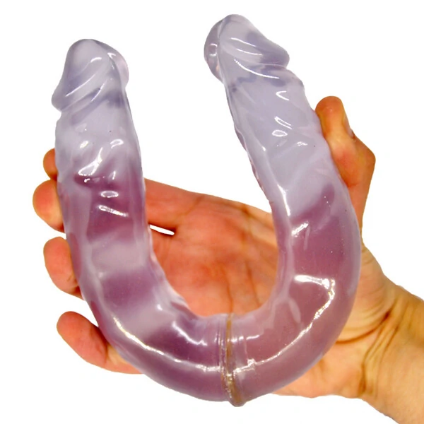 Pênis Duplo Havaiano Cor Rosa 33 cm x 3,5 cm