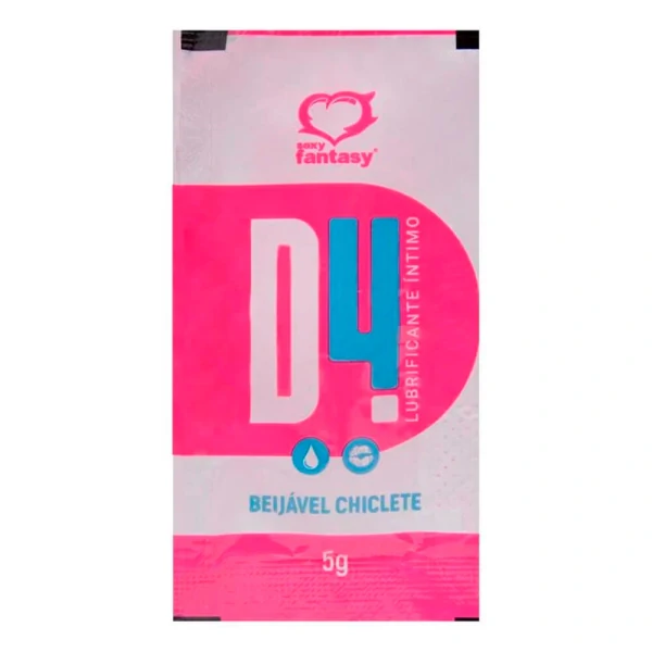 Gel Lubrificante Beijável Sachê D4 Sabores 5g - Sexy Fantasy
