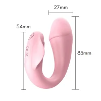 Vibrador de Casal Formato de Glande com Aplicativo