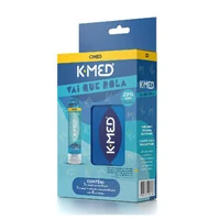 Kit K-MED Vai que Cola Lubrificante Ice + K-misinha Extralubrificada com 8 Unidades