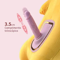 Máquina de Sexo Vibratória Dispositivo de Masturbação Feminina com Aquecimento