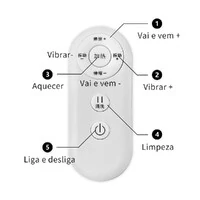 Máquina de Sexo Vibratória Dispositivo de Masturbação Feminina com Aquecimento