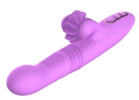Vibrador Recarregável com Aquecimento e Estimulador de Clitóris