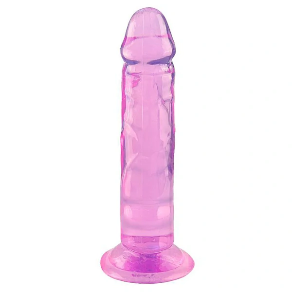 Pênis Realístico Transparente de Silicone com Ventosa