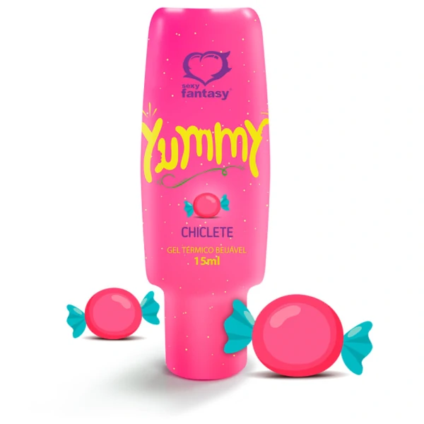 Excitante Yummy Gel Térmico Esquenta e Esfria Beijável 15ml