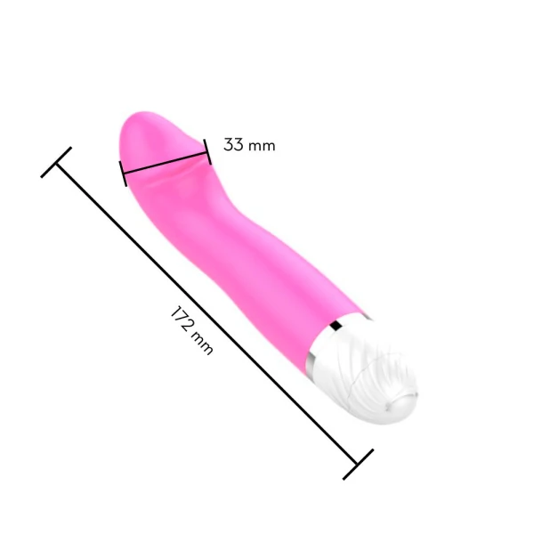 Vibrador com Formato de Glande Estimulador de Ponto G - Glande Delight