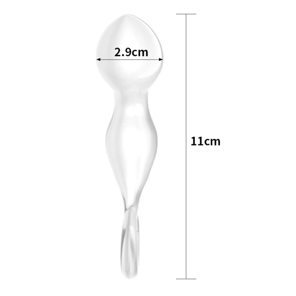 Estimulador de Próstata de Vidro - Glass Romance - Lovetoy