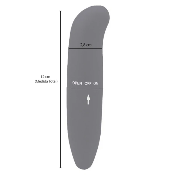 Vibrador Ponto G com Textura Aveludada 12 cm x 2,8 cm
