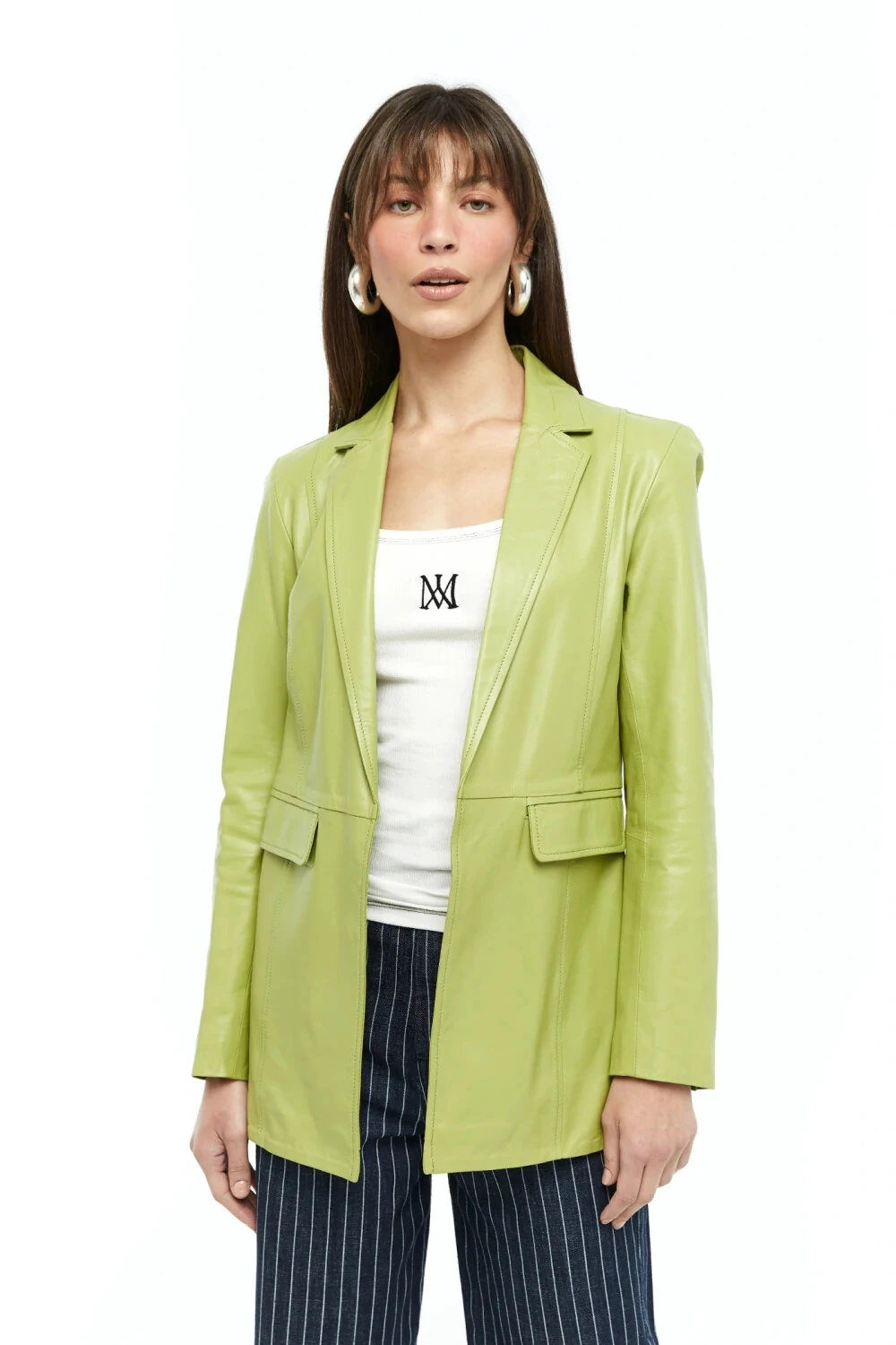 Blazer Couro Verde