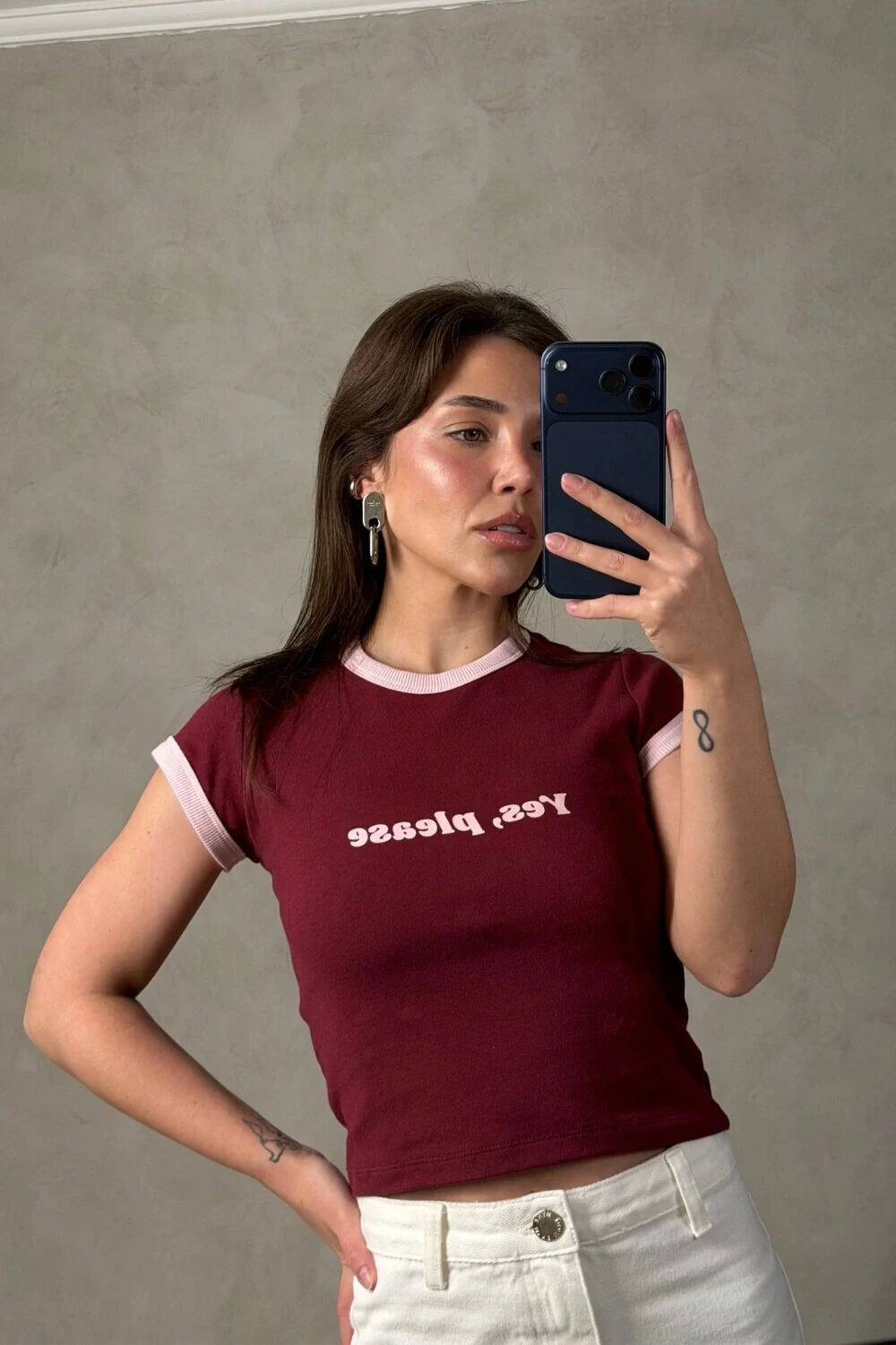 Baby Tee Algodão Yes, Please