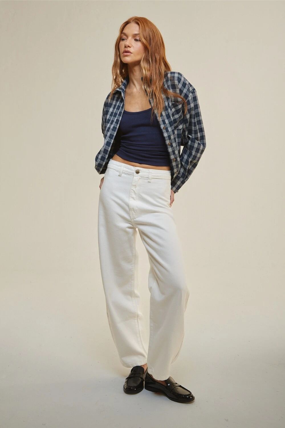 FotoCalça Sarja Balloon Off-white