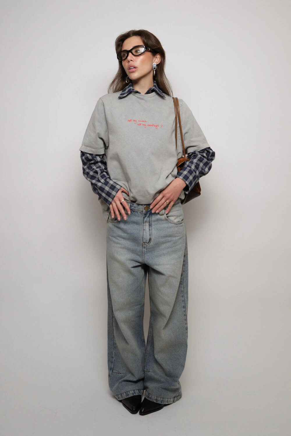 FotoCalça Jeans Oversized Cintura Baixa