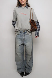 Calça Jeans Oversized Cintura Baixa