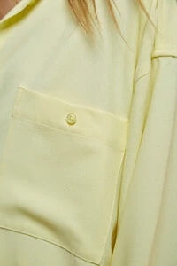 Camisa Alfaiataria Ampla Bolso