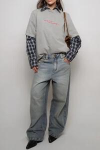 Calça Jeans Oversized Cintura Baixa