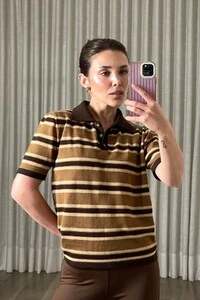 Blusa Polo Tricot Listrada