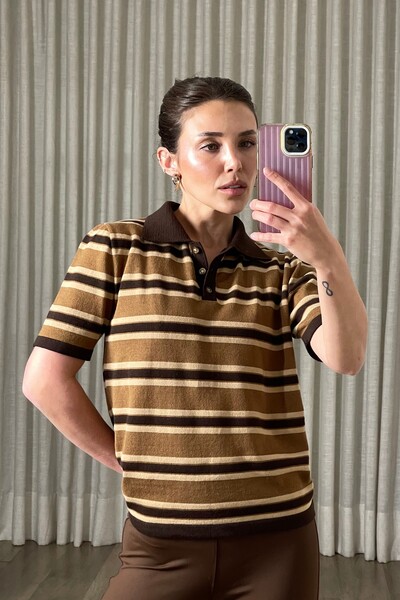 FotoBlusa Polo Tricot Listrada