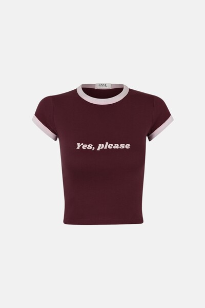 Foto Baby Tee Algodão Yes, Please