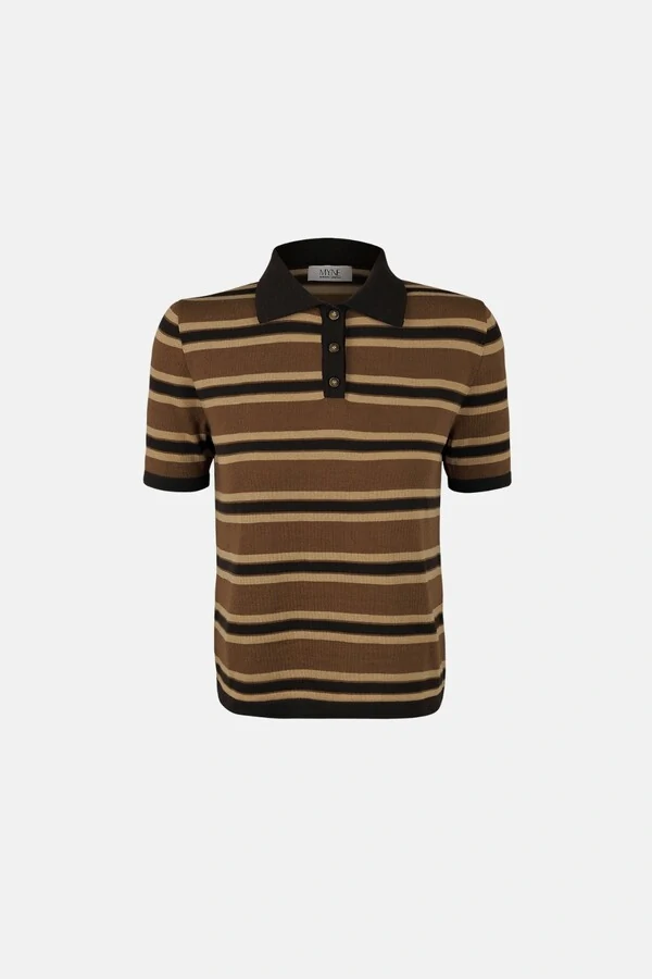 Blusa Polo Tricot Listrada