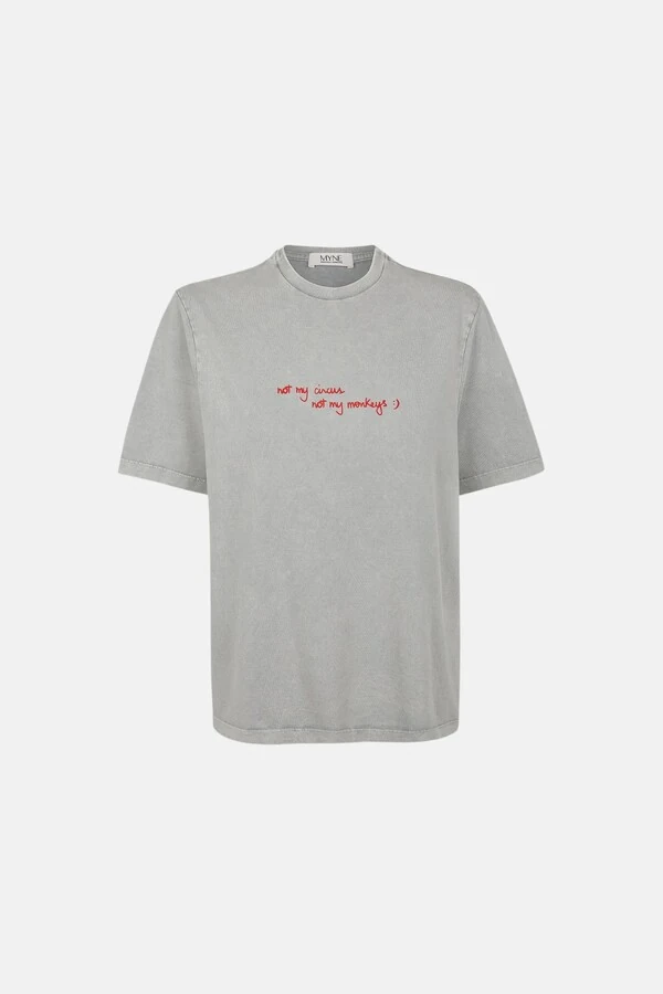 T-Shirt Estonada Oversized Not My Monkeys