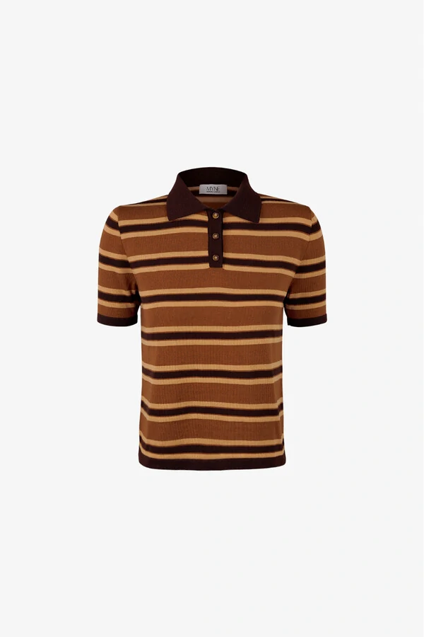 Blusa Polo Tricot Listrada