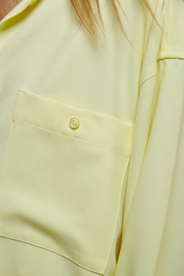 Camisa Alfaiataria Ampla Bolso