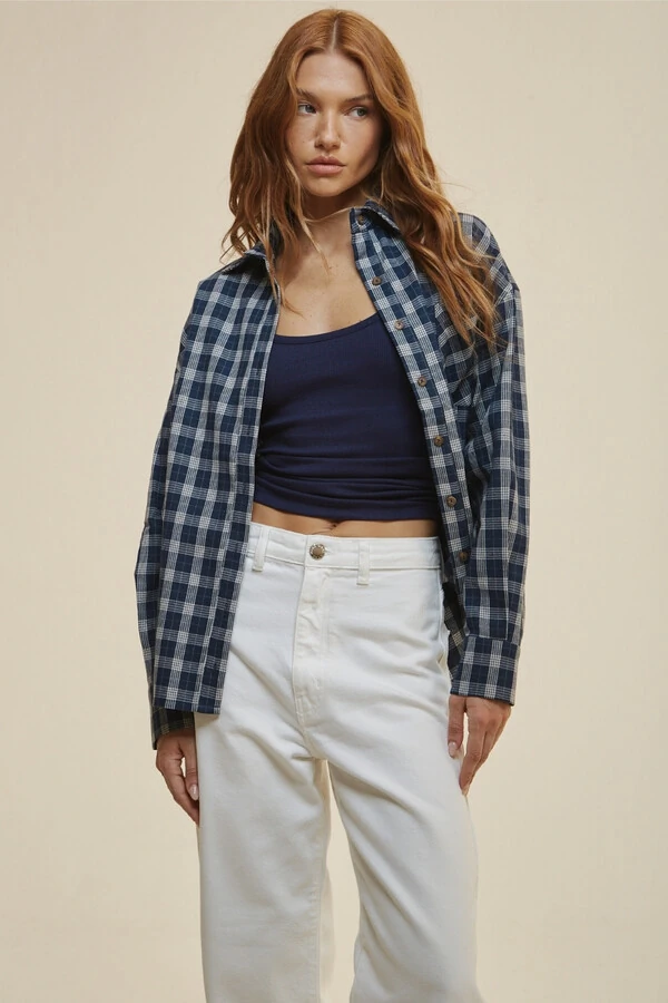 Camisa Xadrez com Bolso