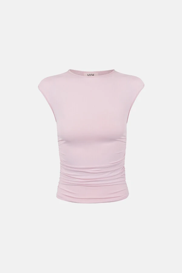 Blusa Drapeada Justa Poliamida