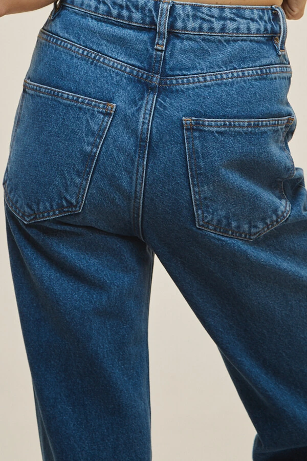 Calça Jeans New Reta Cintura Alta