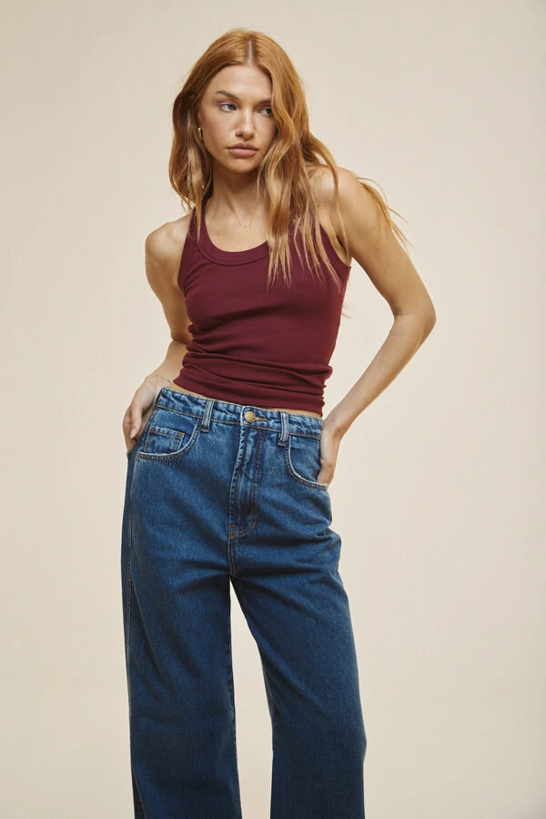 Calça Jeans Wide Clean