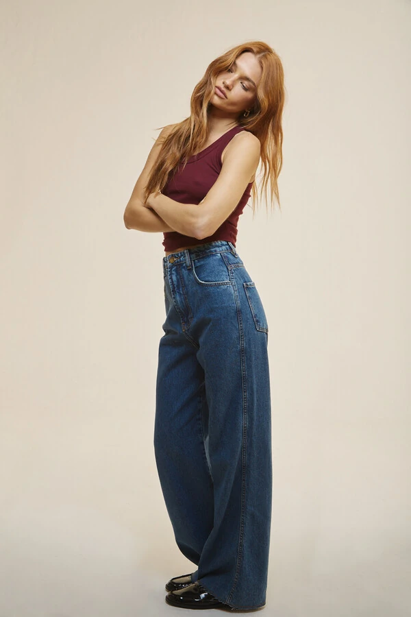 Calça Jeans Wide Clean