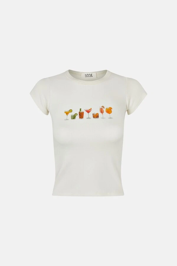 Baby Tee Algodão Drinks