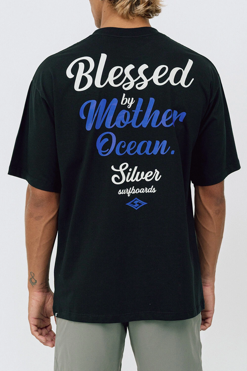 FotoCamiseta Oversized Silver Blessed