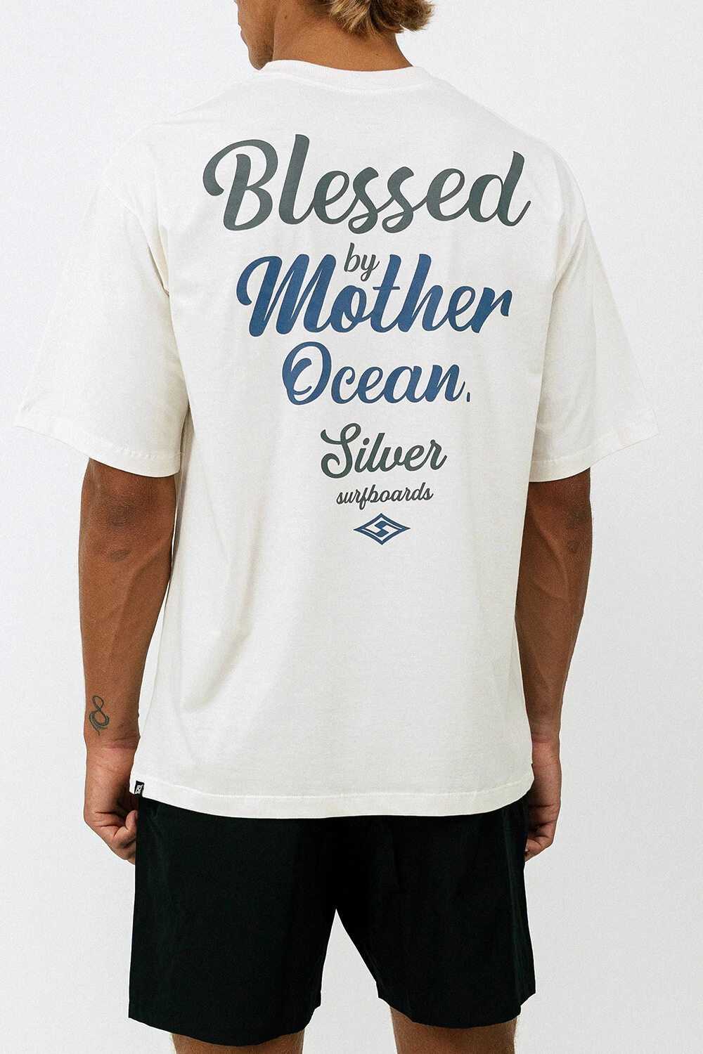 FotoCamiseta Oversized Silver Blessed
