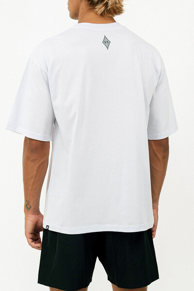 FotoCamiseta Oversized Silver Escrito Over