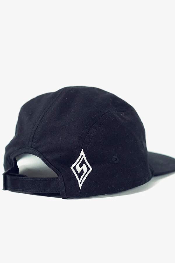 Boné Five Panel Silver Preto