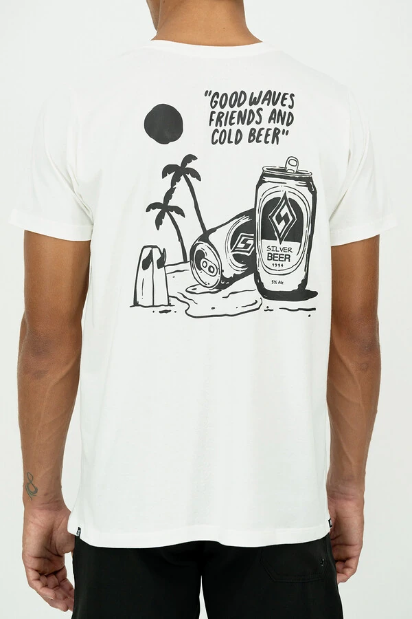 Camiseta Modern Fit Silver Beer
