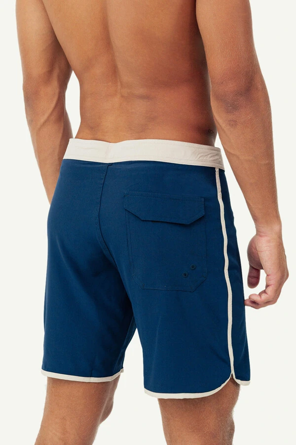 Boardshorts Silver Side Cut 18” Azul Marinho