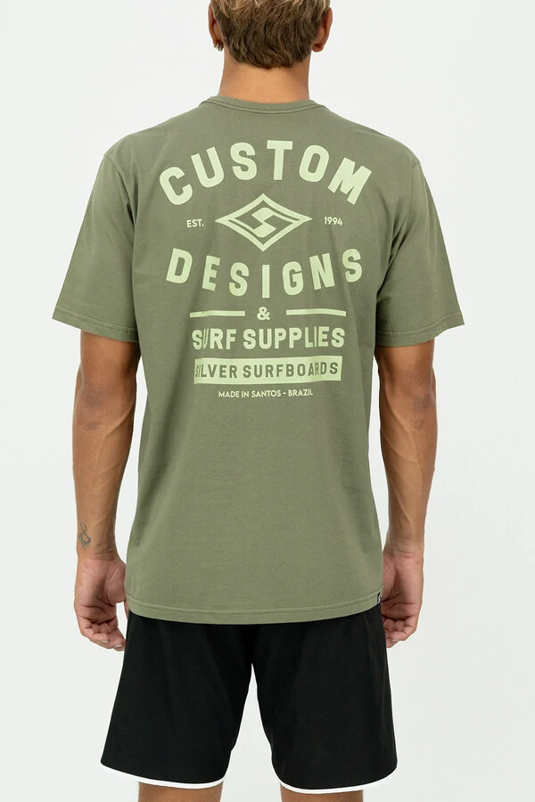 Camiseta Regular Fit Silver Custom