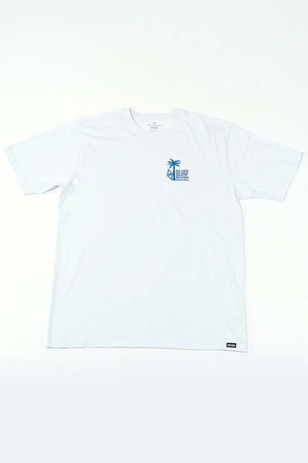 Camiseta Regular Fit Silver Palm Beach