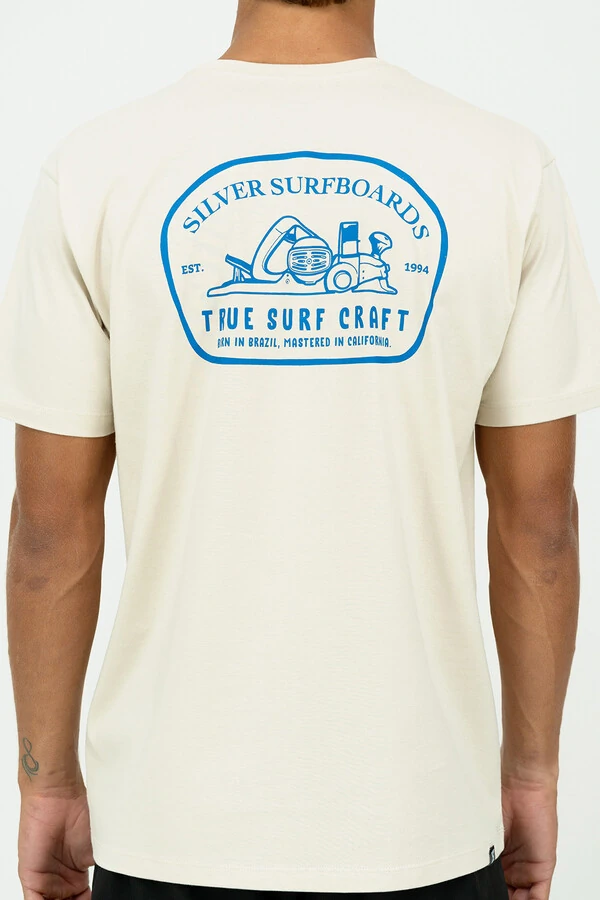 Camiseta Regular Fit Silver Plaina