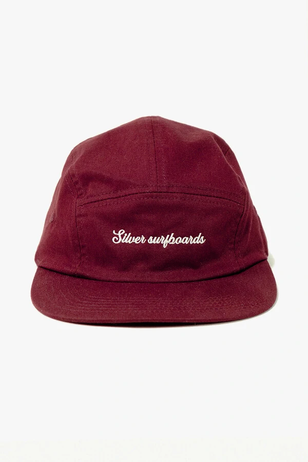 Boné Five Panel Silver Vermelho Bordô