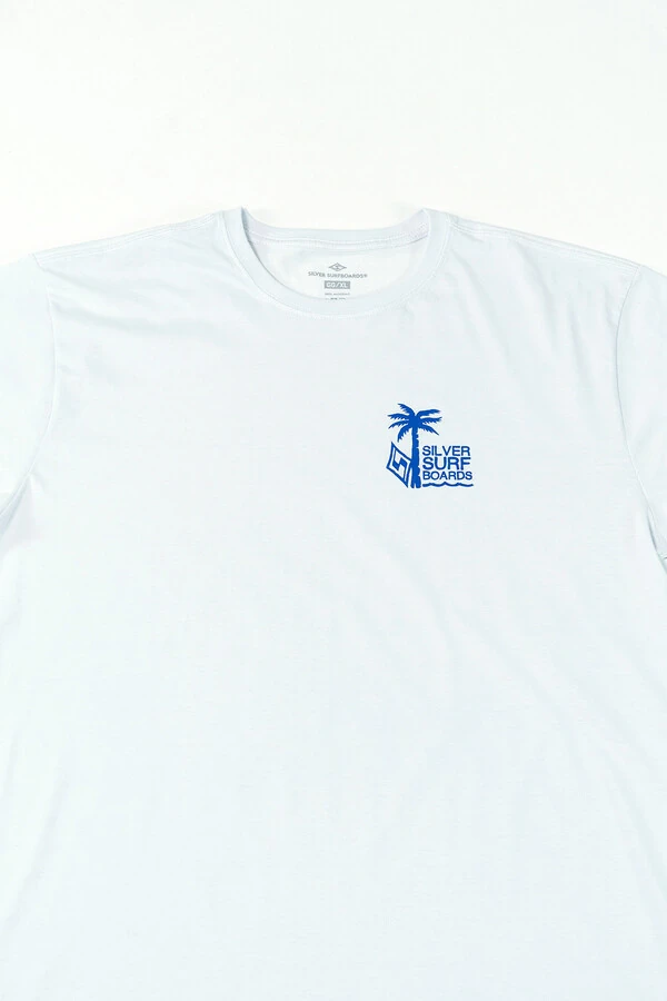 Camiseta Regular Fit Silver Palm Beach