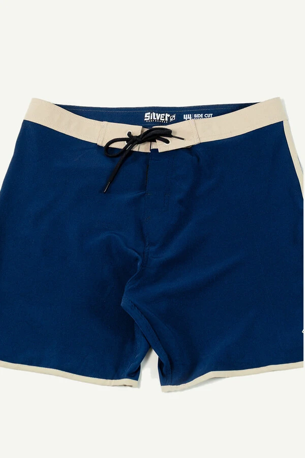 Boardshorts Silver Side Cut 18” Azul Marinho