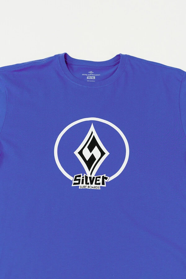 Camiseta Regular Fit Silver Logo Globe