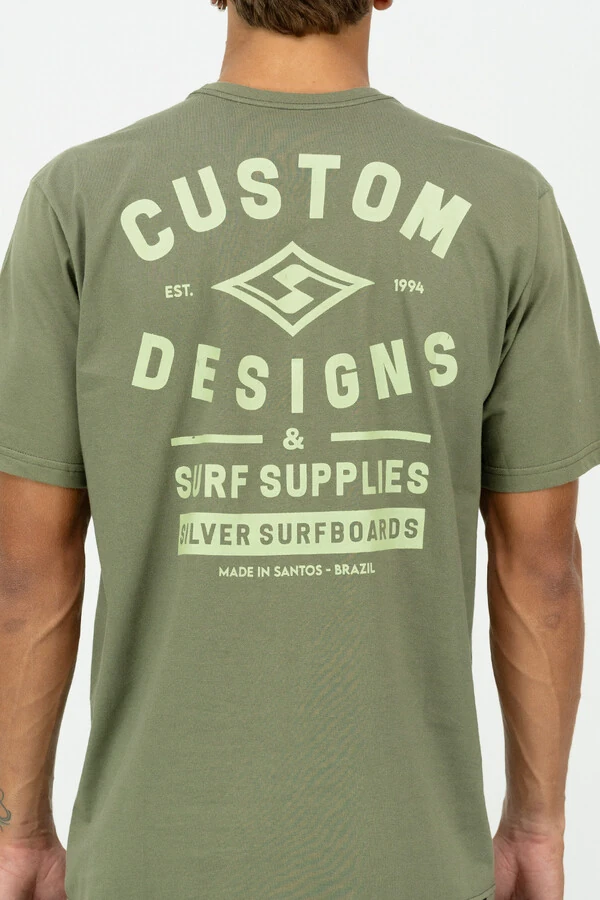 Camiseta Regular Fit Silver Custom