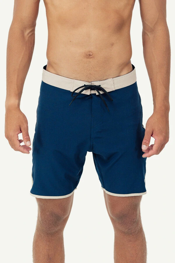 Boardshorts Silver Side Cut 18” Azul Marinho